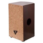 前面板-玛卡BURL /身体-暹罗橡木圆背系列CAJON